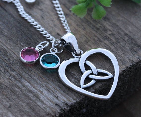 Sisters Necklace Celtic Stages Woman Celtic Symbol for Sisters