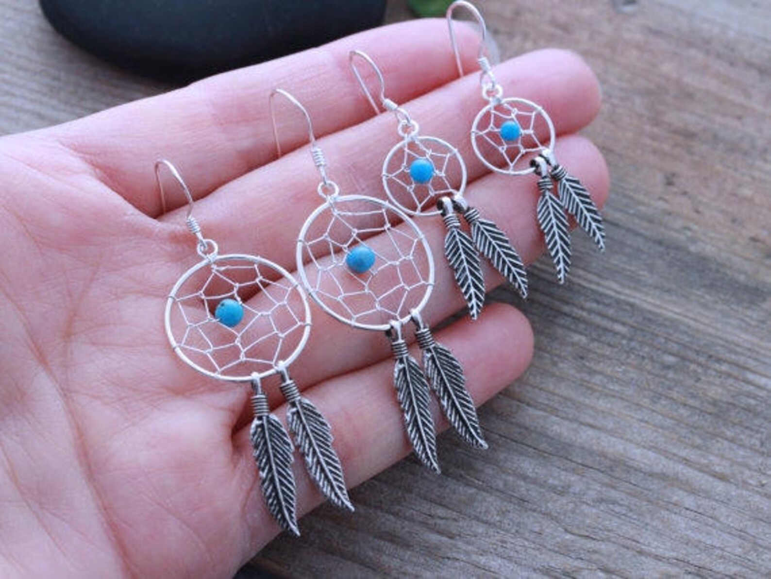 Sterling Silver Dream Catcher Earrings Harmful Dreams Chased Etsy