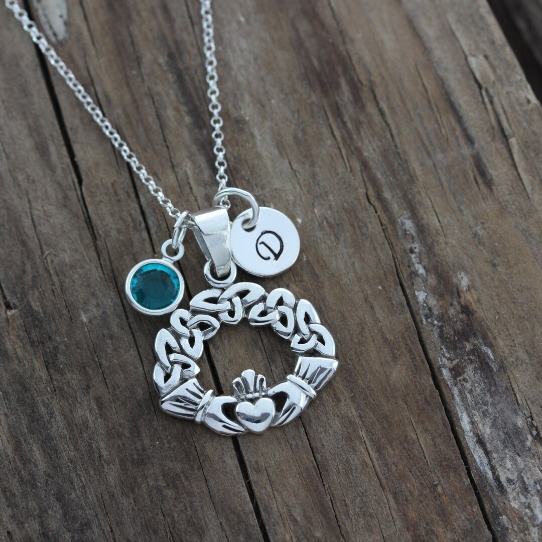 Gorgeous Claddagh Necklace, With Trinity Design, Triquetra Knot ...