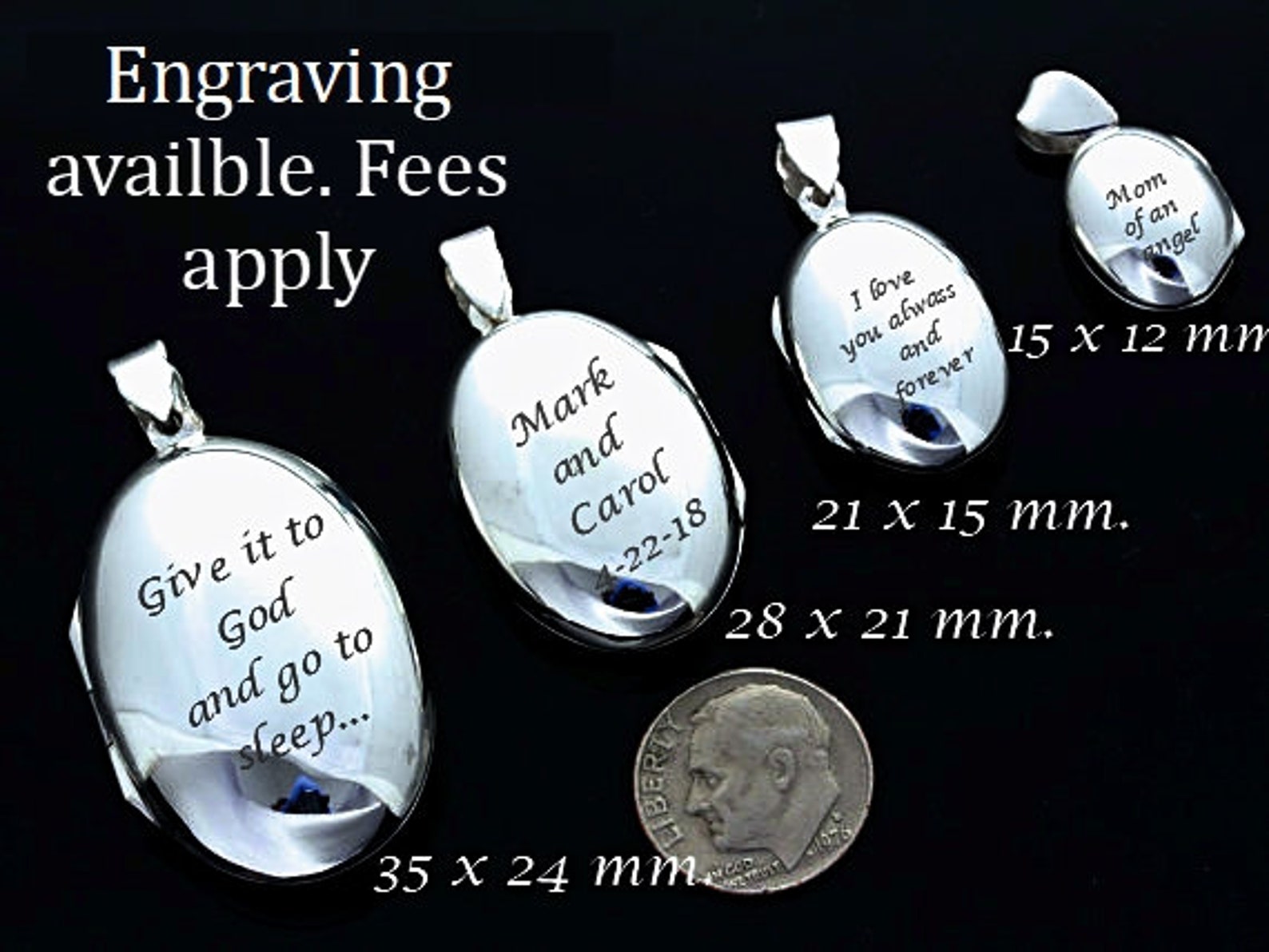 Choose Oval locket size. sterling silver Oval locket necklace. Etsy