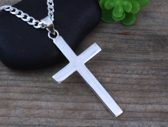 Silver mens cross. Sterling Silver 