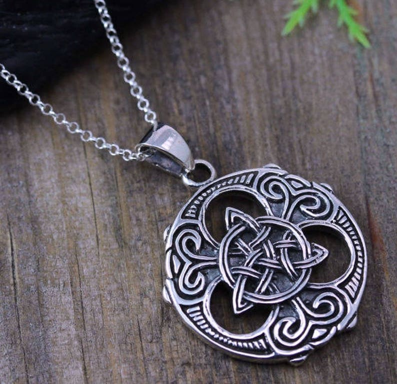 Irish Jewelry Mens Necklace Unisex Irish Jewelry Sterling Etsy