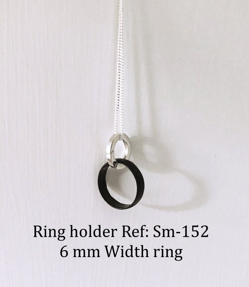 Sterling Silver Small Ring Holder Necklace Small Ring Holder Etsy