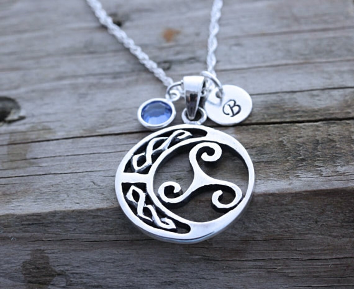 Moonlight Mysteries Sterling Silver Celtic Knot Triskelion Horse Pendant (7/8") | Solid 925 Silver Jewelry - View #3