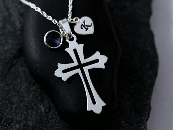 ★LECYTO★ Crystal Cross NecklaceSilver Silver Crystal Cross Necklace – Nikki Smith Designs