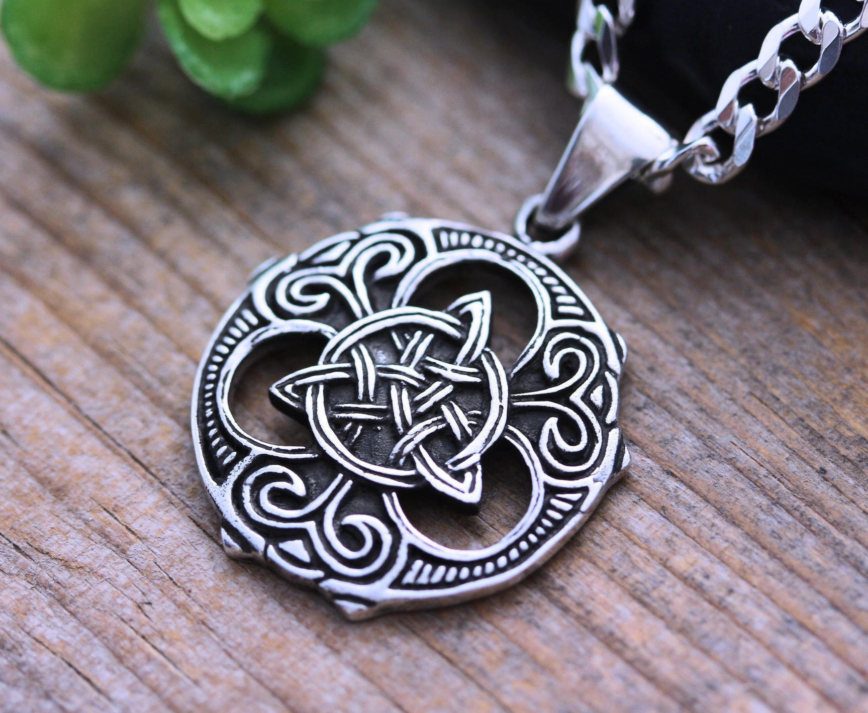 Mens Trinity Necklace Unisex Sterling Silver Trinity Knot - Etsy Canada