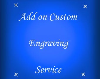 Add Laser engraving Service For Selected Sterling Silver items Selling in my store. Contact me before adding this Engraving serivece.