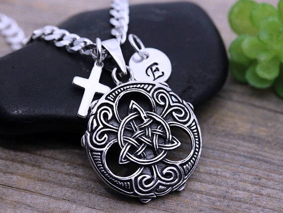 Sterling silver triquetra pendant sale