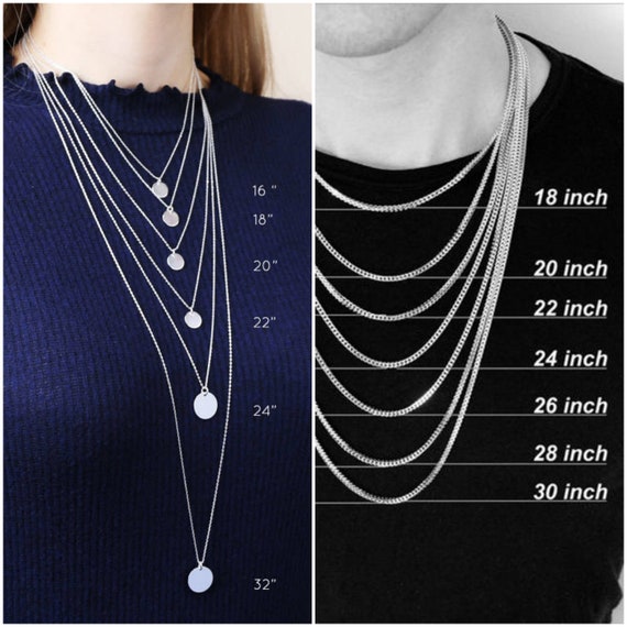 Men Chain Necklace 925 Sterling Silver 