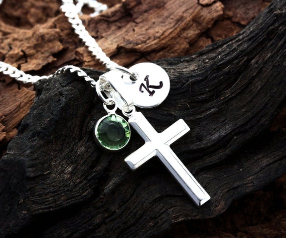 Gift for Grandson, Cross Necklace, Personalized Message Card Jewelry –  Winkette Creations