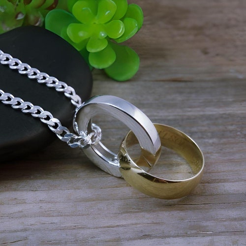 Sterling Silver Ring Holder Necklace Unisex Ring Holder