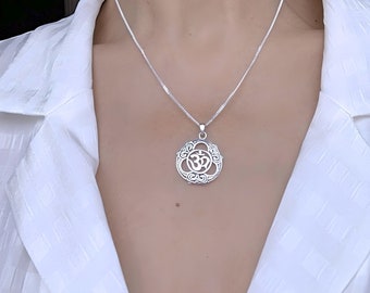 Silver OM Necklace, Sterling silver Om jewelry, Choose Chain man woman, om yoga Jewelry, om meditation symbol Pendant, R-165