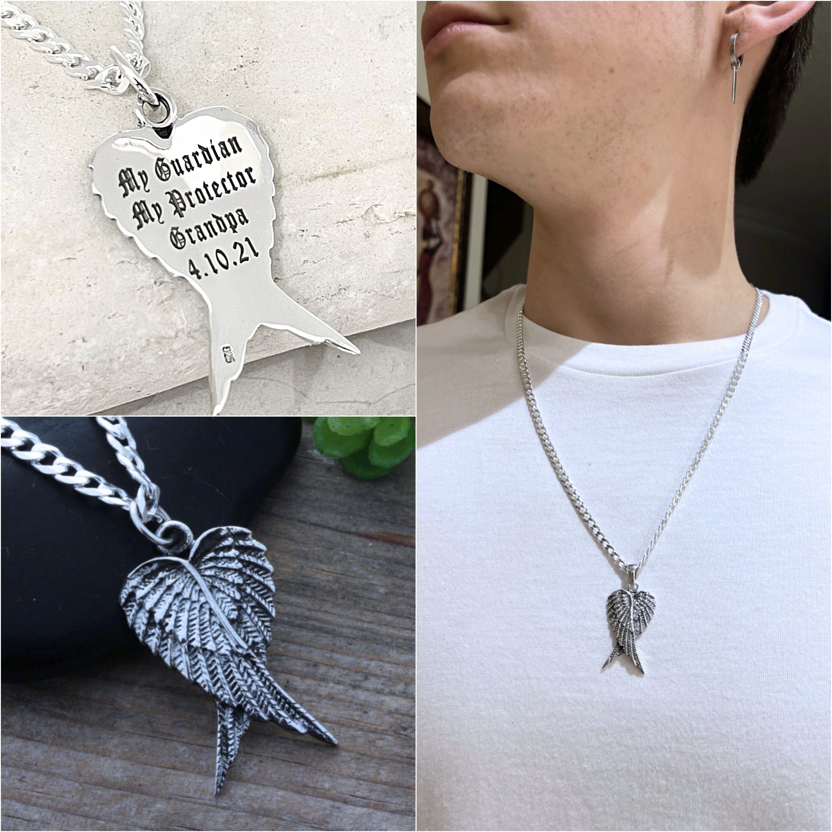 Customized Engraved Guardian Angel 