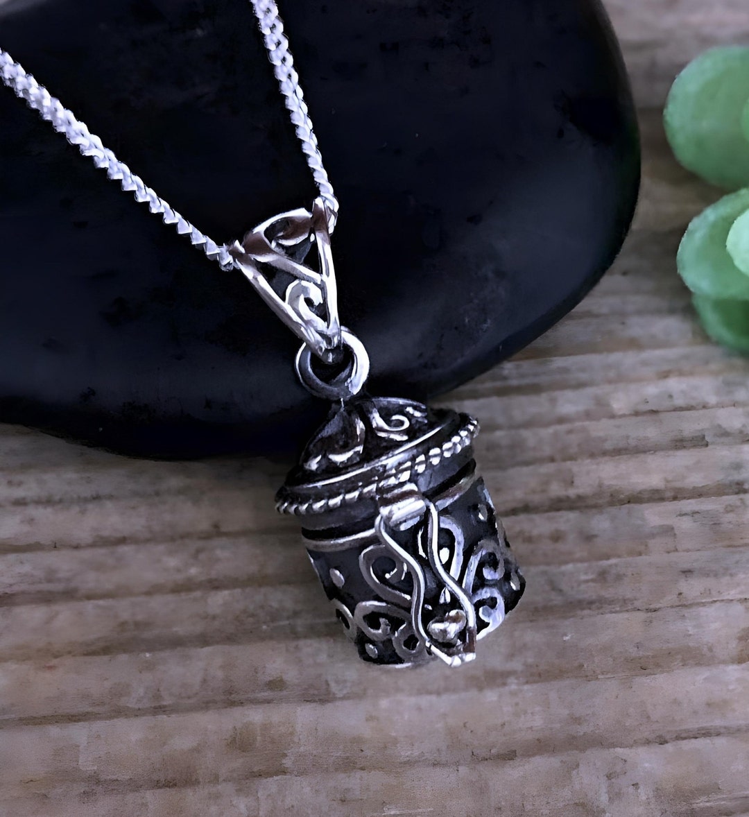 Sterling Silver Ashes Jewelry. Ashes Holder, Cremation Jewelry, Prayer