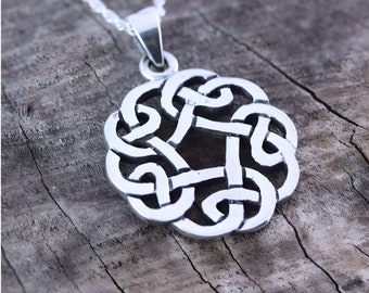 celtic father daughter symbol. Celtic Knot Friendship Necklace . Sterling Silver Celtic Knot, Love, friendship symbol, Irish jewelry.