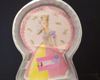 princess dress cake pan Wilton Barbie Dreamtime Princess Cake Pan 2105-8900 Birthday Kids Party  Treat Mattel