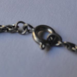 Vintage Thin Silver Tone Chain Bracelet 7 image 4