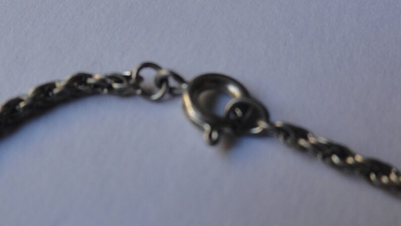 Vintage Thin Silver Tone Chain Bracelet 7 image 4