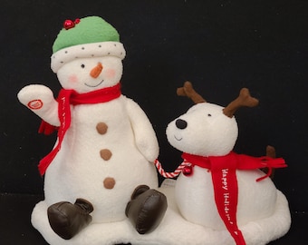 Hallmark 2013 Jingle Pals Snowman & Dog Cardinal Lamp Post