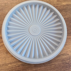 Vintage Tupperware Servalier 5,5 tums skålbehållare reservtätning lock 810 Country Blue