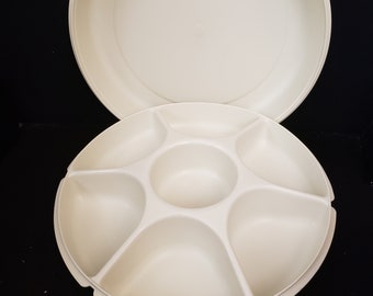 Tupperware Divided Serving Center Veggie Tray