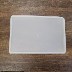 Uszczelka do pokrywki Vintage Tupperware Clear Rectangle nr 291 do pojemnika Deli Keeper 290 o wymiarach 13" x 8,5"