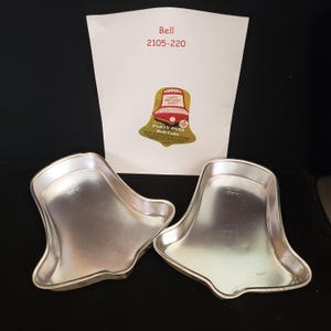 Wilton Wedding Holiday Christmas Bell Cake Pan Party Two Pans Set