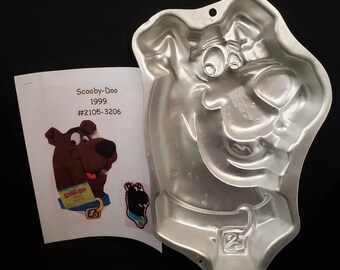 Wilton Scooby Doo Dog Cake Pan Birthday Kids Party Treat with Color Instructions Hanna-Barbera