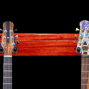 exotic wood Guitar wall mount - Instrument wall display - Guitar hanger - Guitar Hook - Guitar mount - Guitar rack - guitar gifts