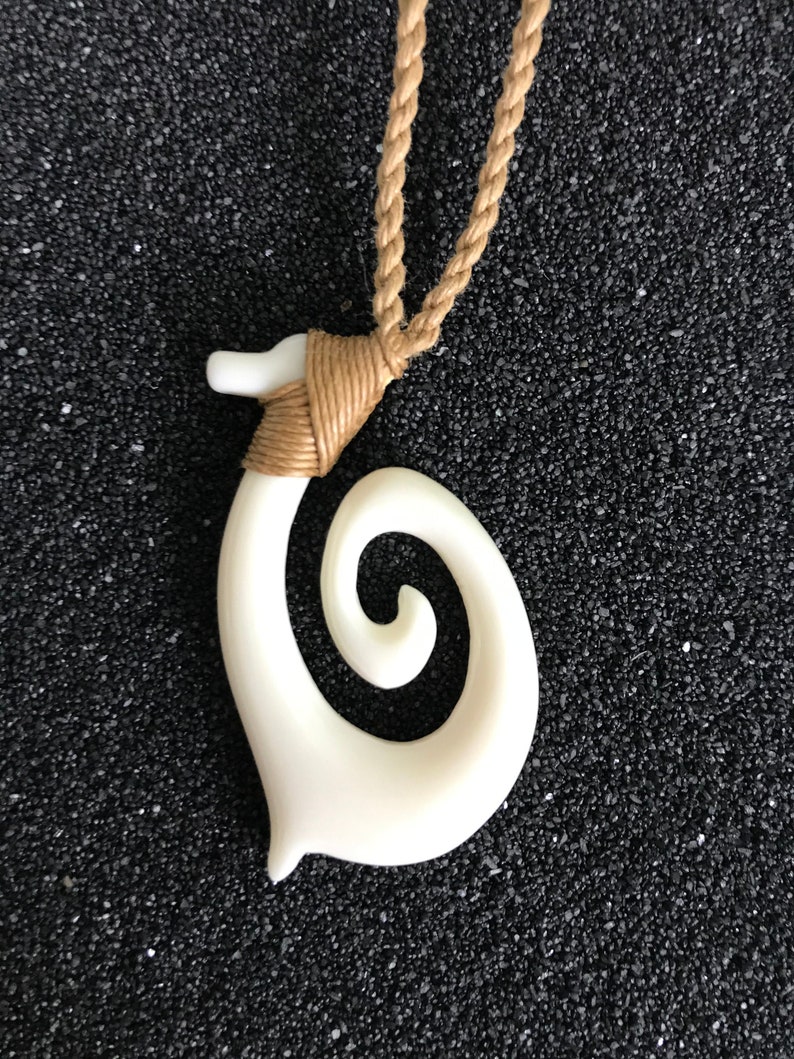 Koru Symbol Spiral Necklace Hawaiian Jewelry For Men