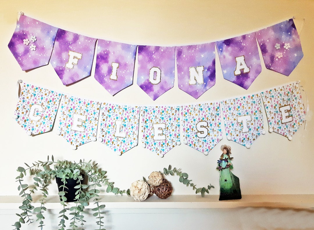 Decorative Cotton Flag Banners for Girls and Boys, Custom Made With ...