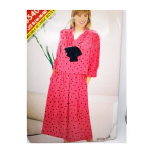 Vintage Pattern 1980&#39;s, Loose Top and Dirdle Skirt, See and Sew 5540 Size 14-18, Uncut