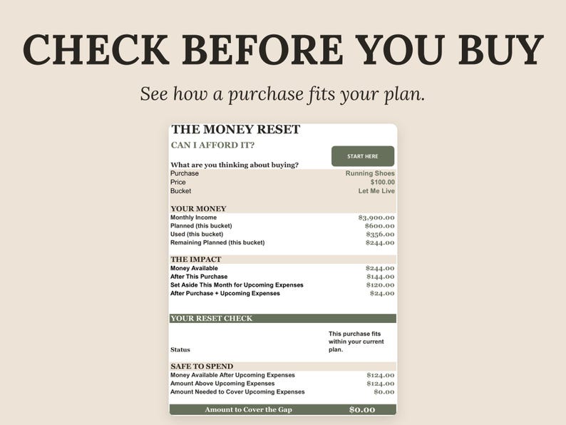 Excel Budget Planner Spreadsheet | Monthly Budget Template, Paycheck ...