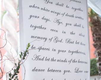 Items Similar To Handwritten Calligraphy Style Wedding Ceremony