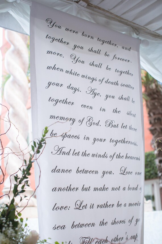 Handwritten Calligraphy Style Wedding Ceremony Backdrop Banner Etsy