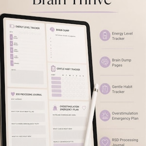 ADHS-Planer für Erwachsene (zum Ausdrucken) | Tagesplaner für exekutive Funktionsstörungen (PDF) | Dopamin-Menü für neurodiverse Nutzer (undatiert)