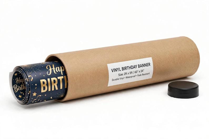 Pancarta de cumpleaños de vinilo personalizada de 60 x 150 cm, pancarta fotográfica personalizada con nombre y edad, decoración para fiestas de cumpleaños, regalo para cumpleaños importantes imagen 7