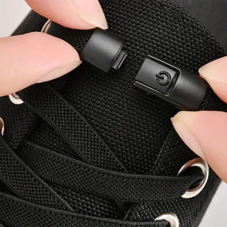 No Tie Elastic Shoelaces With Press Locks, Flat No Tie Shoe Laces for ...