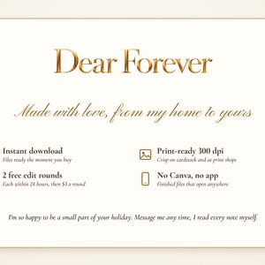 Christmas Cookie Exchange Invitation Printable, Elegant Ivory & Gold, Holiday Cookie Swap Party Invite 5x7 image 10