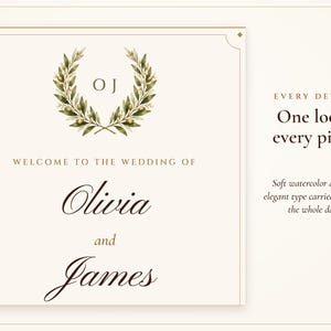 Paquete de letreros para bodas, conjunto de recepción Old Money Ivory con plano de asientos, tarjetas de lugar, letrero de bienvenida y 30 letreros, nombres impresos. imagen 2