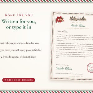 Written for you or typed in yourself: I write your child's name and details into every piece, with 2 free edit rounds