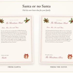 Christmas Scavenger Hunt for Kids and Teens, Indoor Christmas Treasure Hunt Clues, 2 Levels with Answer Key, Printable image 5
