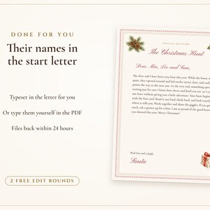 Christmas Scavenger Hunt for Kids and Teens, Indoor Christmas Treasure Hunt Clues, 2 Levels with Answer Key, Printable image 7