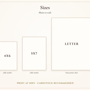 Numéros de table imprimables pour mariage, cartes de table ovales ivoire style « vieille fortune » de 1 à 40, formats 10 x 15 cm et 13 x 18 cm, décoration élégante pour la réception image 9