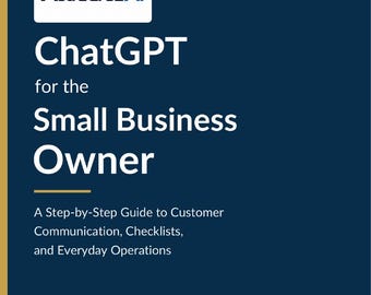 中小企業経営者のためのChatGPT eBook | 24のワークフロー、152ページ | 顧客メッセージ、業務チェックリスト | PDF即時ダウンロード
