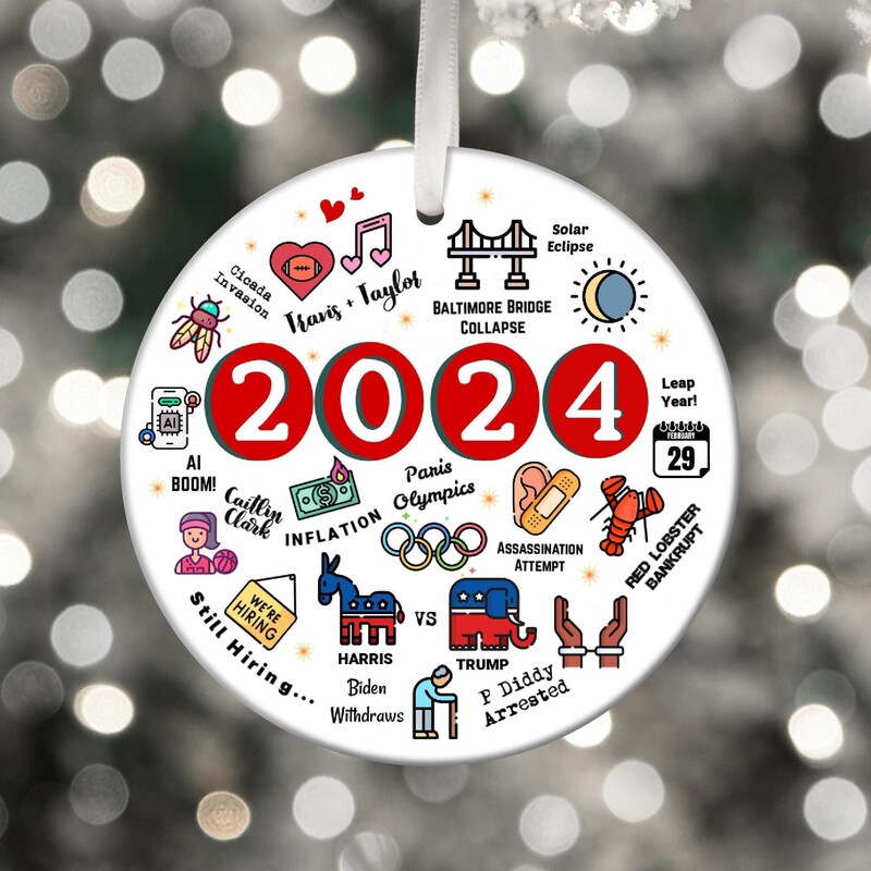 Year Ornament 2024 Etsy