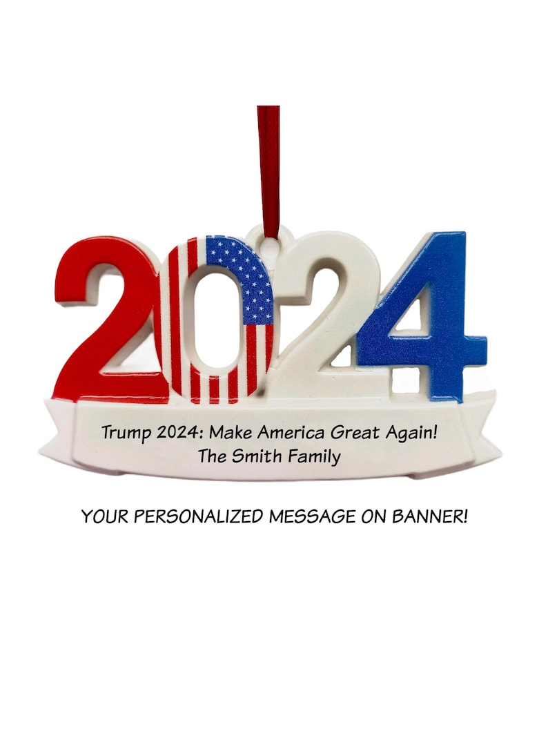 Trump Christmas Ornament 2024 MAGA Make America Great Again Ornament