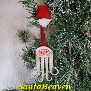 Curly Fork Santa Christmas Ornament *New added 05/23/2025