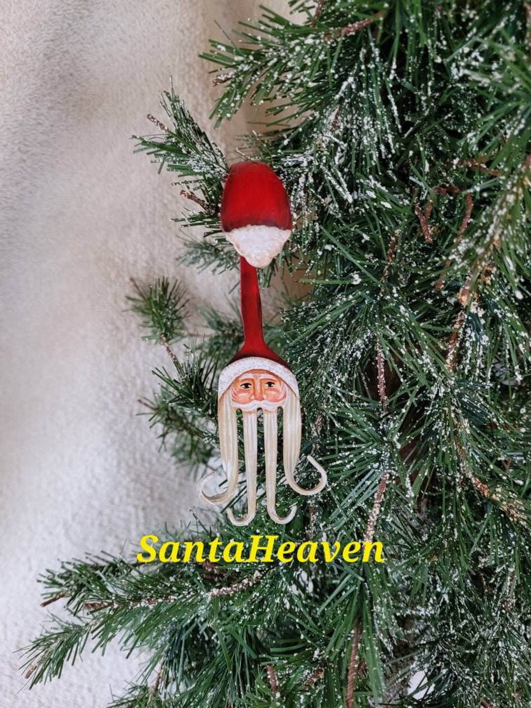 Curly Fork Santa Christmas Ornament new Added 9/30 picture