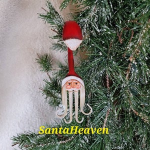 Curly Fork Santa Christmas Ornament *New added 2/25*